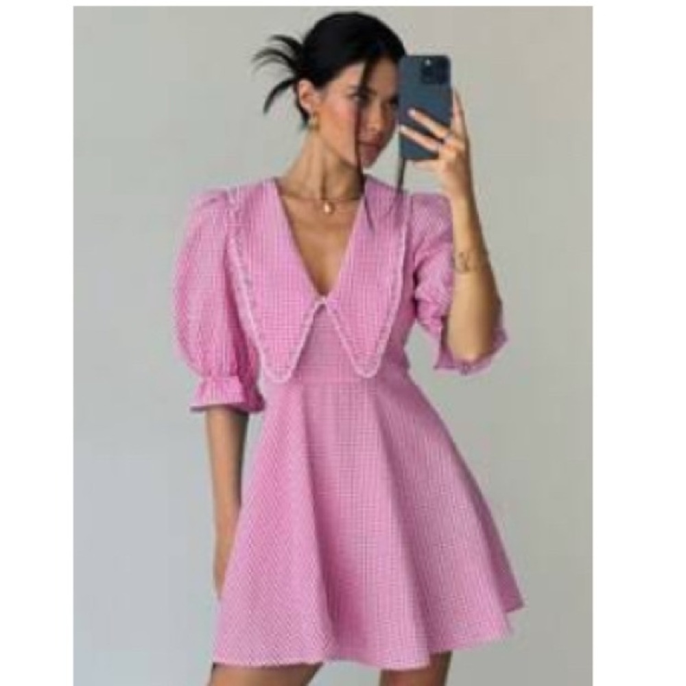 Pink Gingham Dress